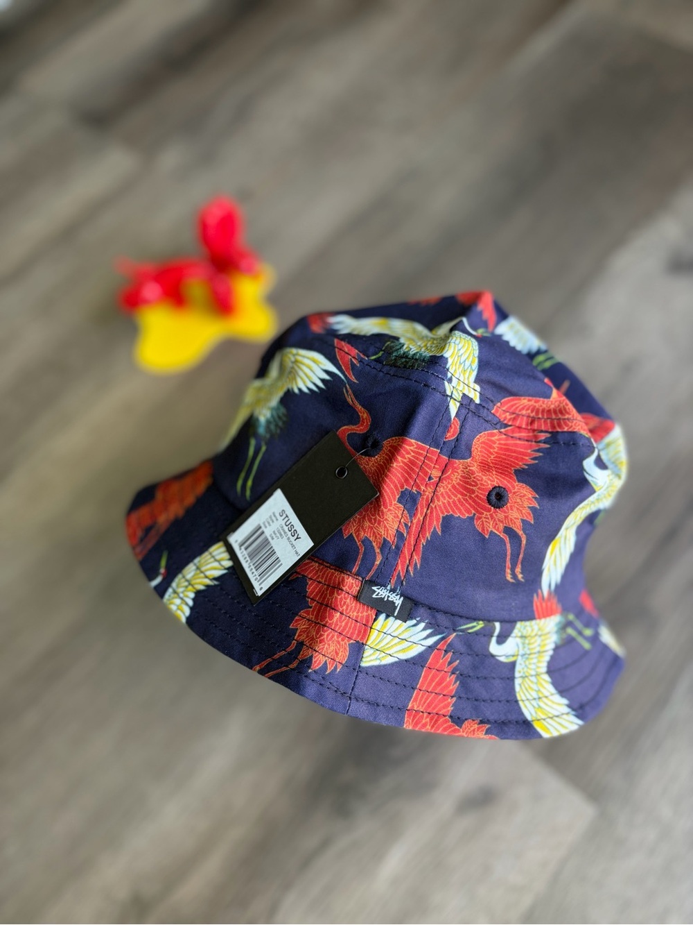 NWT Rare Stussy Cranes Bucket Hat